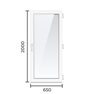 Дверь ПВХ Brusbox 60  2000x650